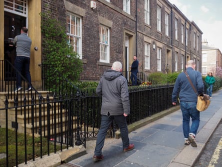 Jamie Driscoll and Green volunteers carry out leafleting