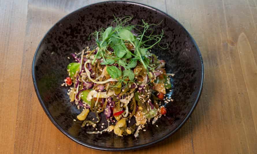 'Textured, Sparkling Joy' - Pickled Tea Leaf Salad at Lahpet.