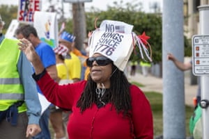 Protesters gather in Detroit, Michigan.