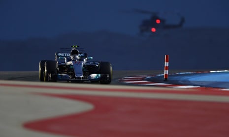 Valtteri Bottas during qualifying in Bahrain.