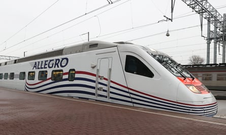 Allegro high-speed trains resume passenger service betweAllegro trains run between St Petersburg and Helsinki.