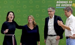 The German Green MEP Sven Giegold, second from right