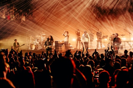 Gang of Youths performing at Sydney Opera House on 8 August.