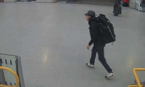 CCTV image of Salman Abedi at Victoria Station making his way to the Manchester Arena on 22 May 2017.