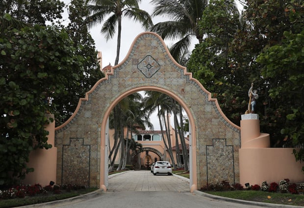 An entranceway to Mar-a-Lago.