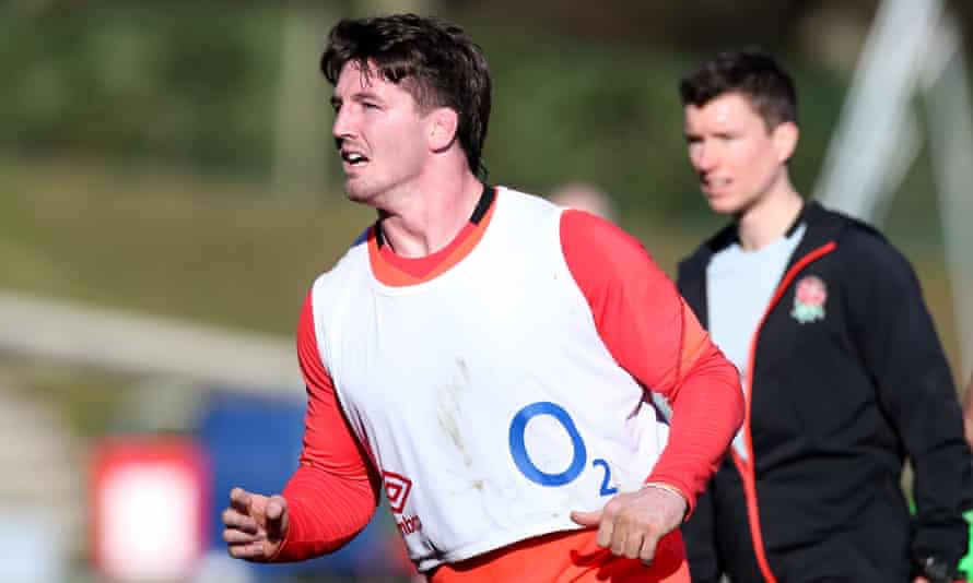 Tom Curry, pictured in training, will be England’s youngest captain since Will Carling in 1988.