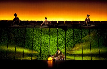 Robert Lepage’s elaborate staging of Das Rheingold for the Metropolitan Opera in 2010.