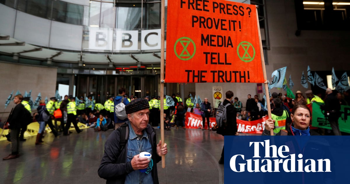 Extinction Rebellion protesters call on BBC to tell climate truth