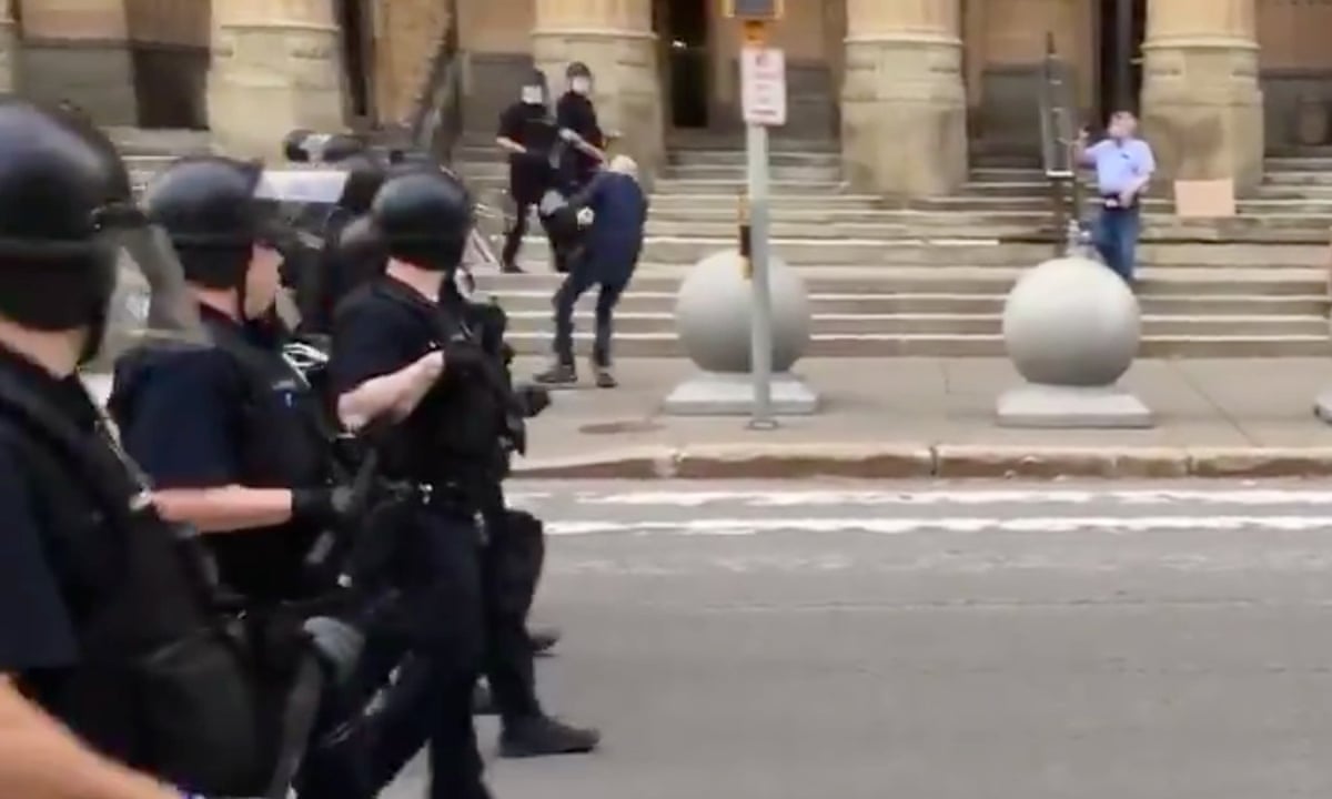 New York Police Officers Suspended For Pushing 75 Year Old To