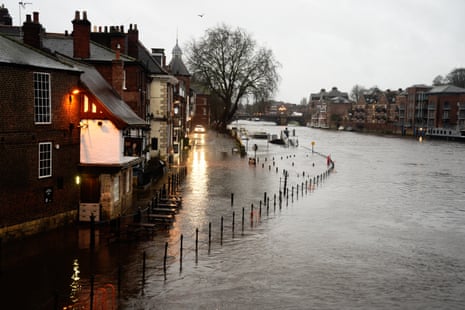 Flooding in York amid warnings that some homes and businesses are likely to be flooded and potentially damaged, while some communities could be cut off due to flooded roads.