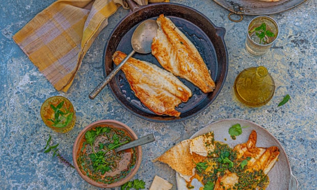 Pan-cooked fish with chermoula