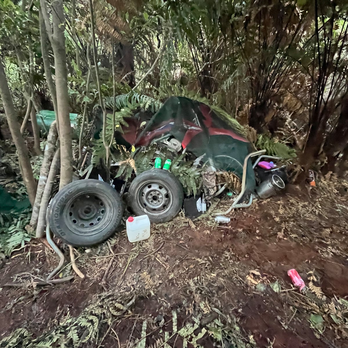 Images of Tom Phillips' remote campsite revealed a day after fugitive father shot dead by New Zealand police | New Zealand | The Guardian