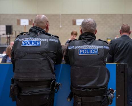 Police in Hartlepool.