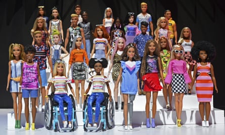 The Barbie Fashionistas 2019 collection includes dolls in wheelchairs, with new body types, and new hair textures.