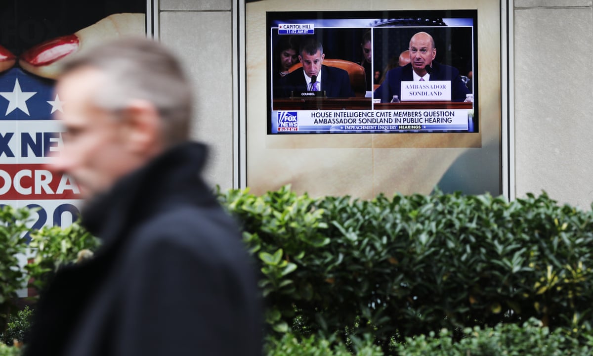 Fox News Take On Sondland S Testimony Nothing To See Here Us News The Guardian