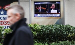 Fox News broadcasts as Gordon Sondland testifies in the public hearing in the impeachment inquiry of Donald Trump Wednesday.