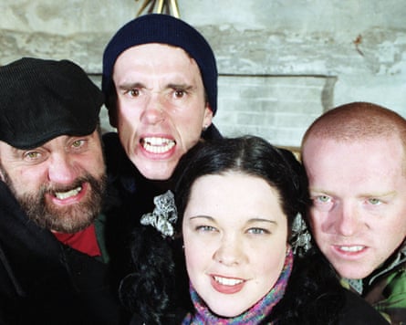 Lisa Riley, centre with other Emmerdale characters