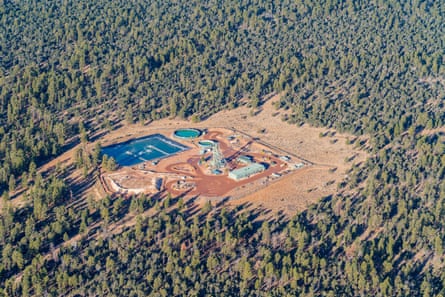 Pinyon Plain mine (formerly called Canyon Mine), seen from above. Indigenous American tribes oppose the operation of this mine.