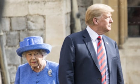 The Queen with Donald Trump at Windsor Castle on Friday