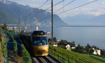 The Golden Pass train near Montreux.