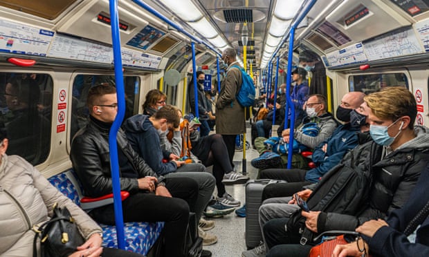 Transport for London requires passengers to wear face coverings on its network, including on the tube, unless they have exemptions.