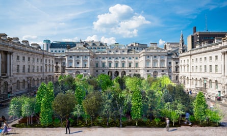An artist’s impression of the Forest for Change installation at Somerset House
