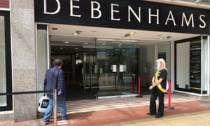 Debenhams reopens to customers in Belfast city centre with strict physical distancing measures in place, as lockdown around the country continues to ease