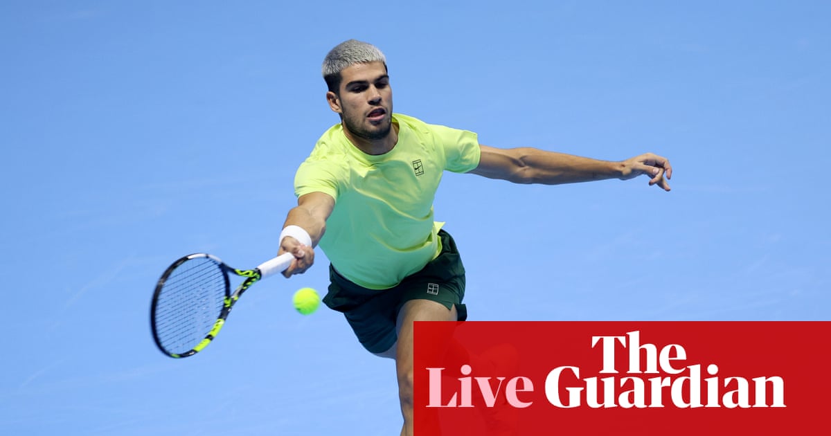 Carlos Alcaraz v Lorenzo Musetti: ATP Finals tennis – live