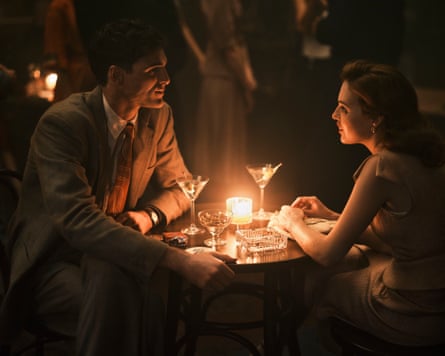 Jacob Elordi as Dorrigo Evans and Odessa Young as Amy Mulvaney in The Narrow Road to the Deep North.