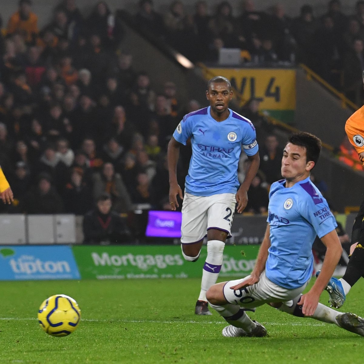 Matt Doherty Stuns 10 Man Manchester City To Give Wolves Thrilling Win Premier League The Guardian