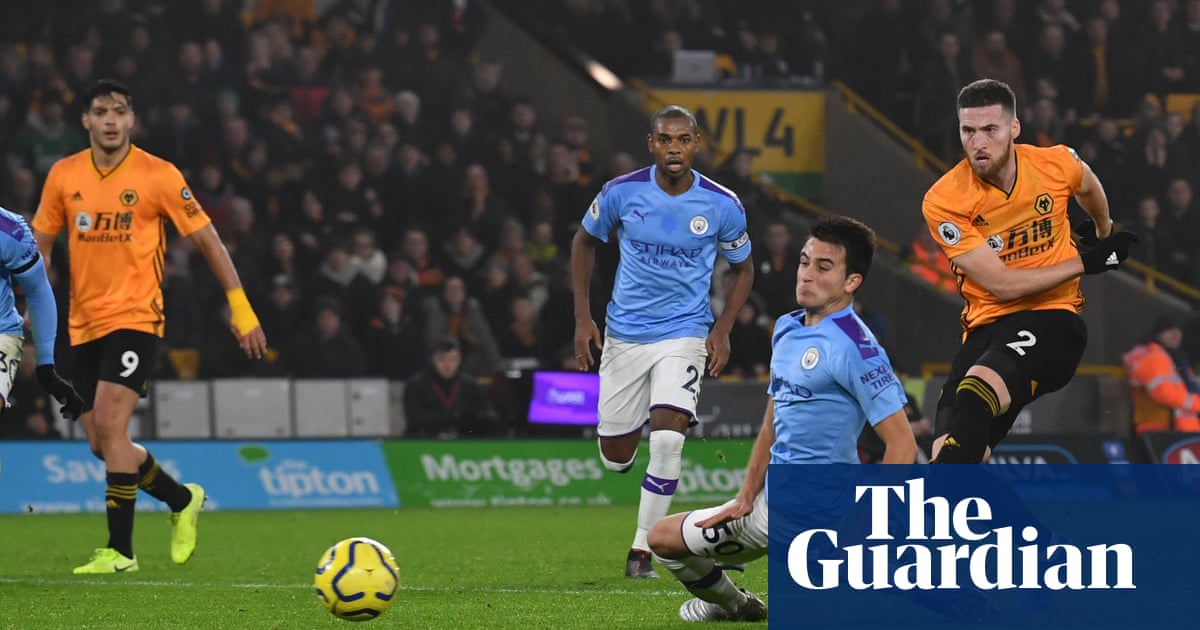Matt Doherty Stuns 10 Man Manchester City To Give Wolves Thrilling Win Premier League The Guardian