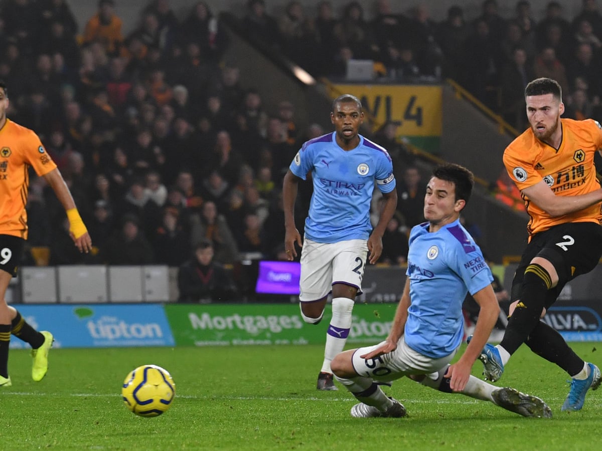 Matt Doherty Stuns 10 Man Manchester City To Give Wolves Thrilling Win Premier League The Guardian