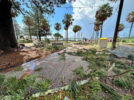 The regional NSW city of Port Macquarie has been battered by wild winds