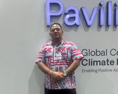 Maina Vakafua Talia, climate minister of Tuvalu
