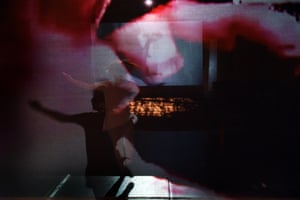 The multimedia performance in the Purcell Room.