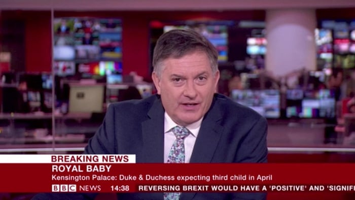 Bbc Newsreader Unmoved By Royal Baby Announcement Video Media The Guardian