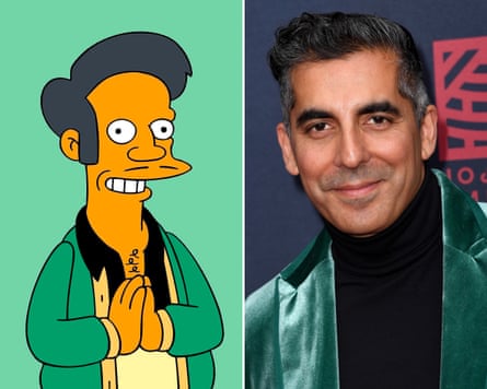 Apu from the Simpsons with Sunil Malhotra.