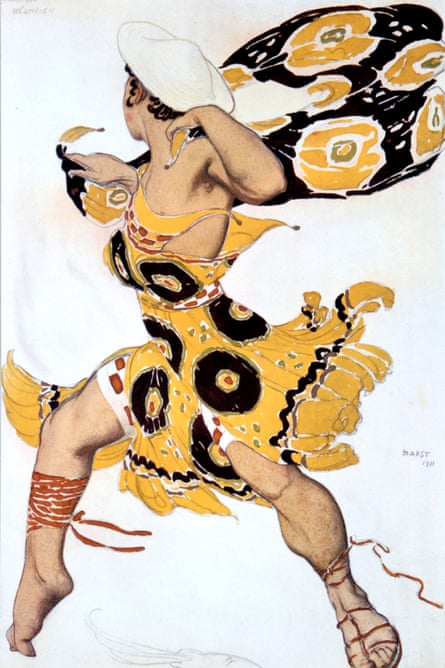 A costume design for a Ballets Russes production of Alexander Tcherepnin’s Narcisse, 1911.