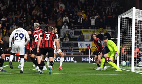 Wilfried Gnonto of Leeds United scores his teams first goal
