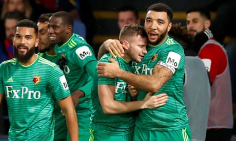 Tom Cleverley’s volley seals Watford comeback win at Crystal Palace