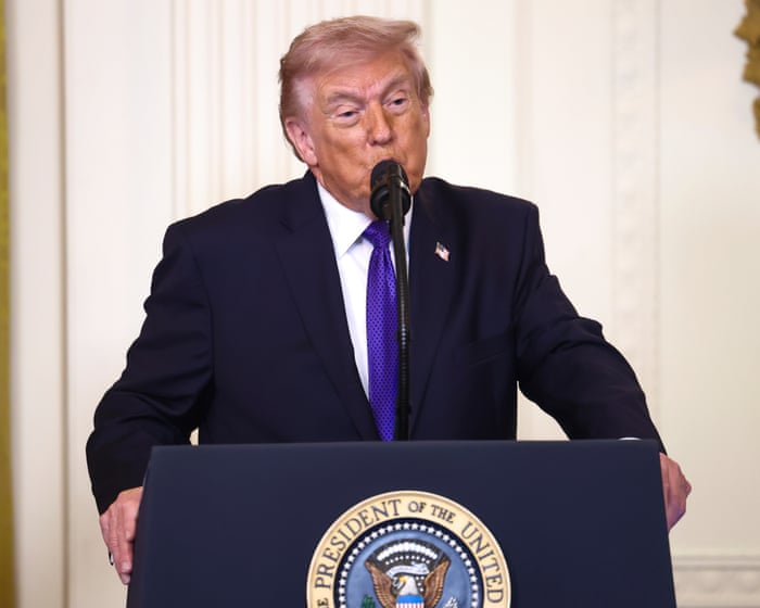 Donald Trump makes first in-person speech since Iran attack – video