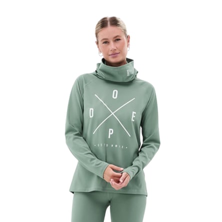 DOPE Snuggle W Base Layer Top Women 2X-Up Faded Green