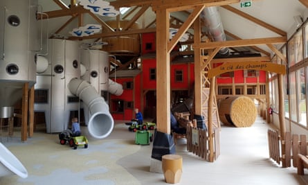Kids’ stuff: a farm-themed children’s play area at Villages Nature.