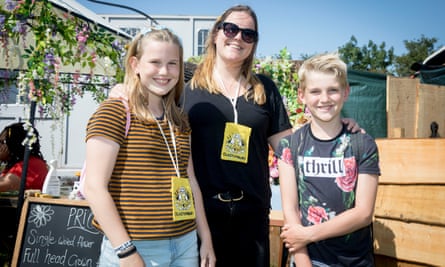Lucy, 13, Charlie, 10, and their mother Ilona from Dordrecht in Holland.