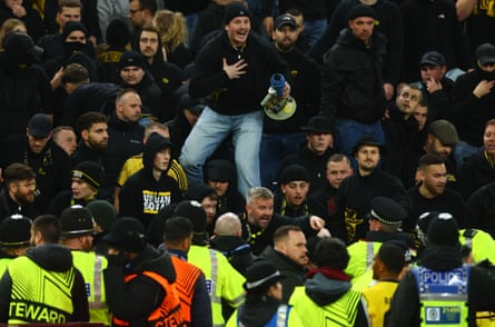 Young Boys fans clash with police