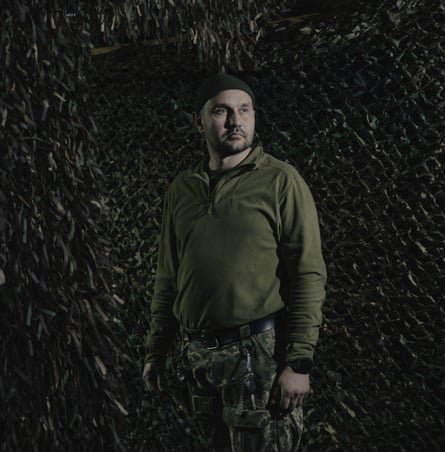 Andrii Hrebeniuk in army clothing