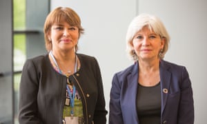 Moroccan minister Hakima El Haite and Paris Agreement architect Laurence Tubiana