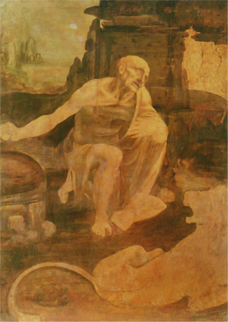 Saint Jerome Praying in the Wilderness, c. 1488-90 by Leonardo da Vinci