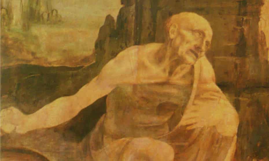 Saint Jerome Praying in the Wilderness by Leonardo da Vinci.
