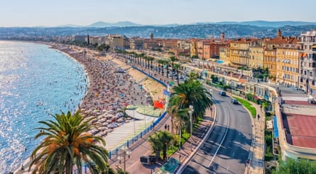 City of Nice viewed from high up in 2018